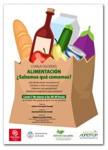 Cartel Charla Alimentacion