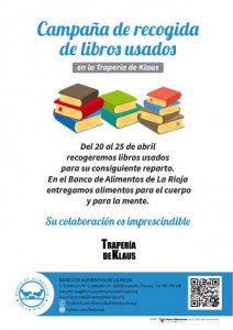 Cartel Recogida de libros